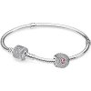 PANDORA Sterling Silver Bracelet Radiant Splendor Gift Set