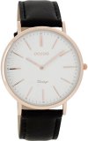OOZOO 40mm rose gold case / rose gold on white / black