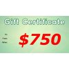 Gift Certificate $750.00