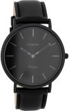 OOZOO 40mm matt black alu case / dark-grey on black / black