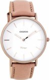 OOZOO 40mm matt dusty pink alu case / rose gold on white / dusty