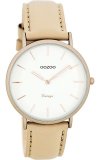 OOZOO 36mm matt sand alu case / rose gold on white / sand
